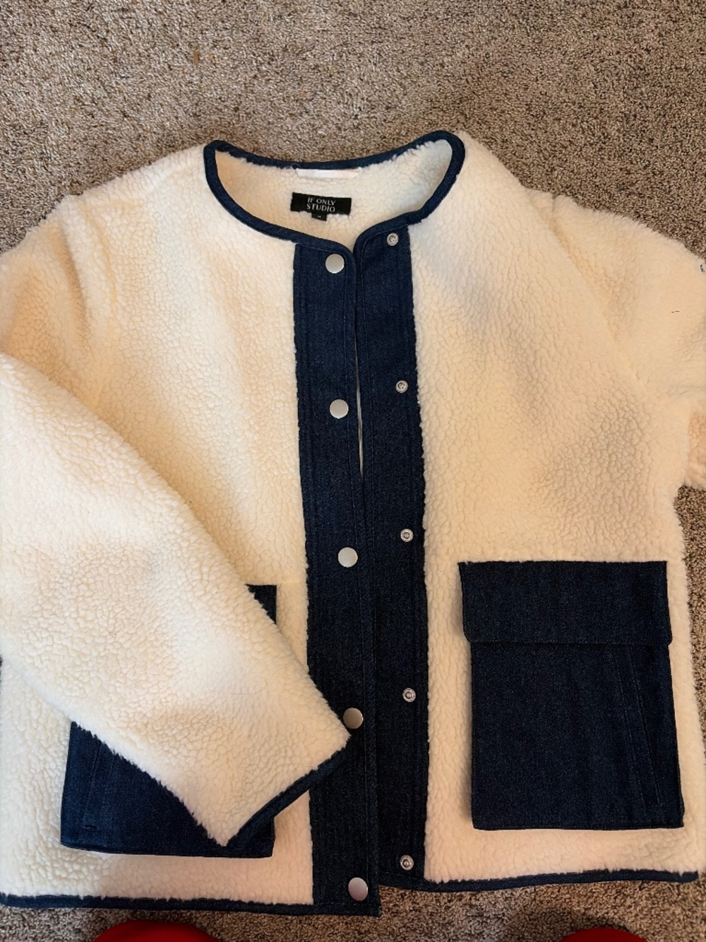 If Only Studios Faux-Sherpa jacket